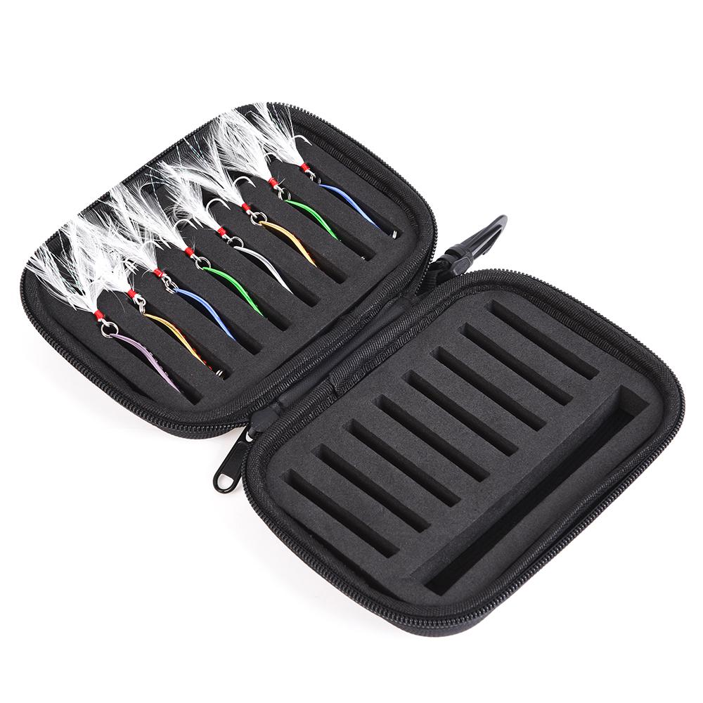 Fishing Flies Bag Protective Case Cover for Fishing Flies Hooks Paillette Spoon Lures Storage Bag