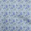 Cotton Flex Light Blue Fabric Floral Sewing Fabric By The Yard Printed Diy Clothing Sewing Supplies 40 Inch