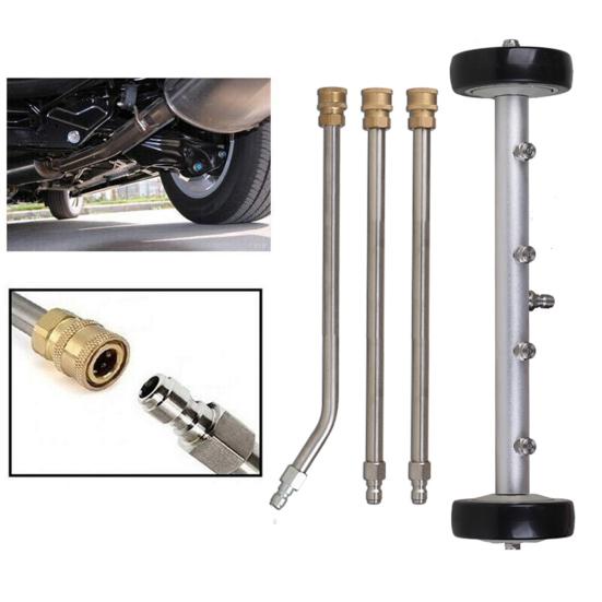 Undercarriage Pressure Washer 4000 PSI Under Car Cleaner with Extension Wand Undercarriage Washer with Wheels for Cars Trucks SUVs