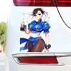 DN96#15см крутая аниме кунг-фу девушка виниловая наклейка на автомобиль водонепроницаемая виниловая наклейка автомобильные аксессуары декор
