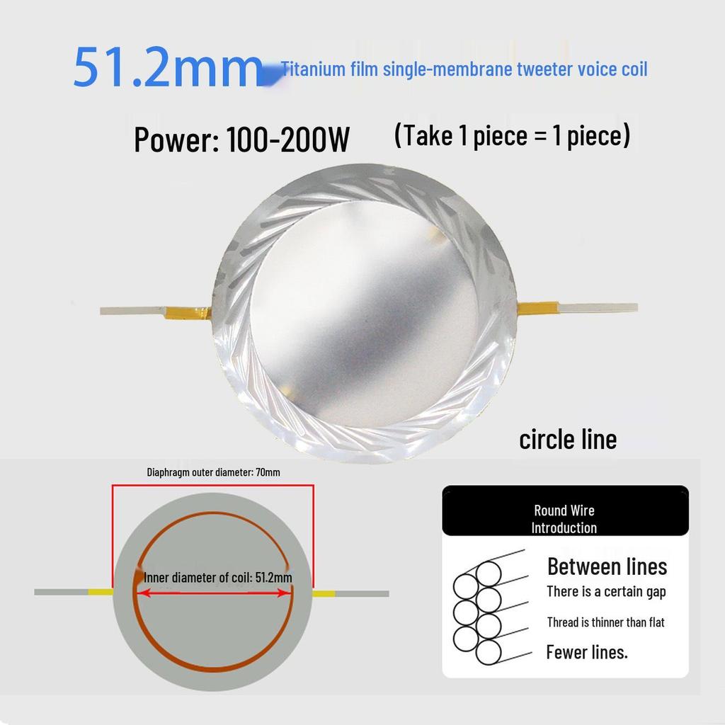 Ремонтные детали для диафрагмы высокочастотного динамика: 25-75 Жила Круглая Плоская Проволока