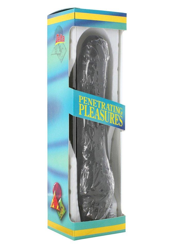 Realistic Black Latex Vibrator 13003