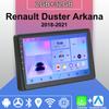 Android Carplay автомобильное радио для Renault Duster Arkana 2018-2021 мультимедийный проигрыватель головное устройство стерео GPS навигация BT WIFI 2+32 ГБ