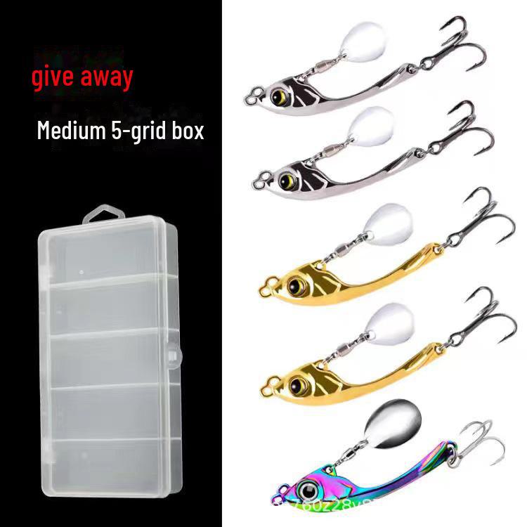 Xuanyue Vib Metal Sequin Bait: Вращающаяся, дальнезабросная, бионическая вибрационная приманка для ловли окуня.