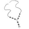 Geometric Square Black Rhinestone Necklace Set Women Minimalist Sweet Punk Earring Bracelet Jewelry