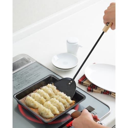 Yoshikawa Turner, Black, 40.7cm, Made In Japan, Cookpal Chinese Spatula, YJ2488