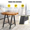 Metal Table Legs 28 x 17.7 inch A-Shaped Desk Legs Set of 2 Heavy Duty Bench Legs w/Polyurethane Coating, Furniture Legs w/ Floor Protectors, Wrought