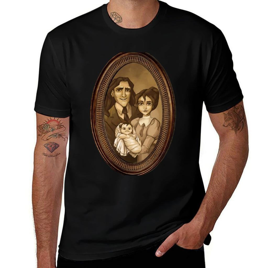 Jungle Family Portrait 2 Tshirt Gym Exercise Short Sleeve Tshirt
