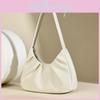 Luxurious Soft Pu Fabric Pleated Underarm Bag For Daily Use In Versatile Colors