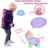 Интерактивная электронная плюшевая игрушка, Ходячий и лающий робот, Плюшевый разноцветный кот, Домашние животные котята с дистанционным управлением, Лучшие подарки для девочек