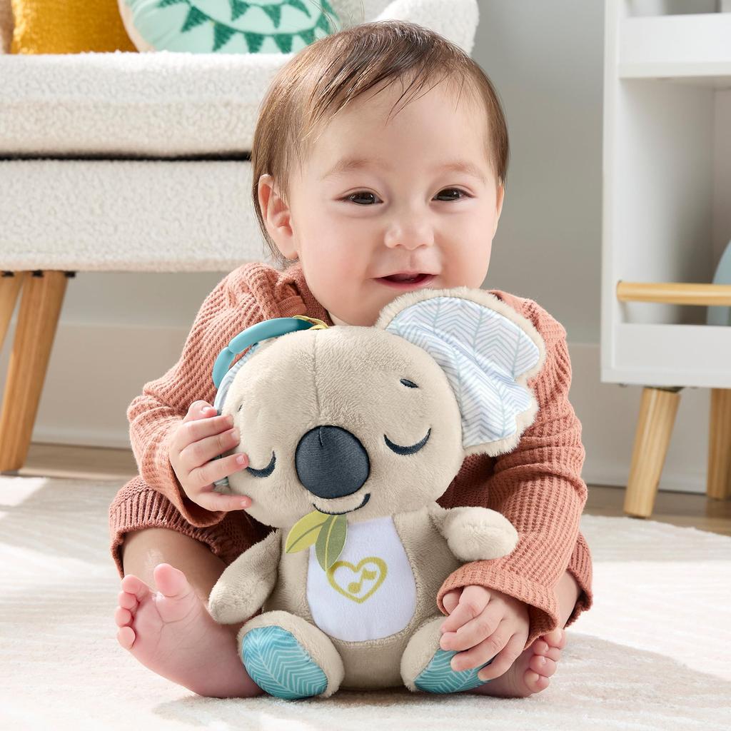Fisher Price Dokodemo Goodnight Koala Baby and Toddler Toy Plush Toy for 0 Months and Up Gray JBD65 Issho!