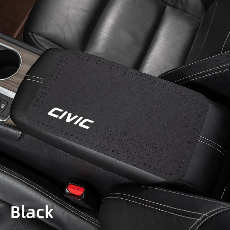 EAV3 Leather Car Armrest Mat Universal Interior Auto Armrests Storage Box Mats for Honda civic 8th 10th gen 2017 2018 2019 2016