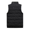 Men's Casual Solid Color Zipper Vest, Men's And Women's Stand-up Collar With Fleece Vest Jacket