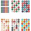 1sheet Merry Christmas Stickers Advent Calendar Number Sticker Handmade Cookie Candy Gift Seal Label Paper Sticker