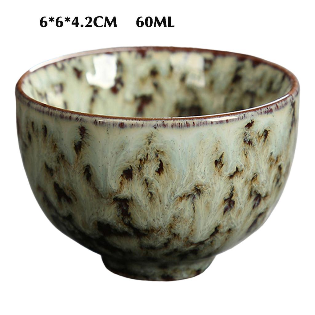 60ml Chinese Tea Cup Kiln Transformation Chinese Ceramic Fu Tea Teacup Household Afternoon Teacups