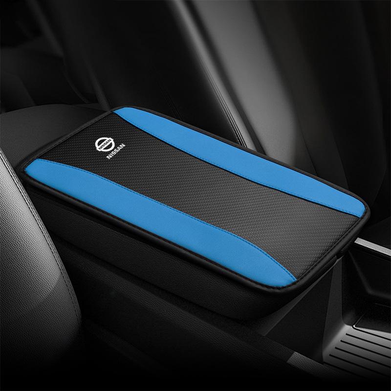 ATY1 Car Armrest Box Vehicle Arm Rest Box Pads Leather Center Console Covers Mat Nissan Qashqai Juke J10 X-Trail T31 Kicks Tida Rogue