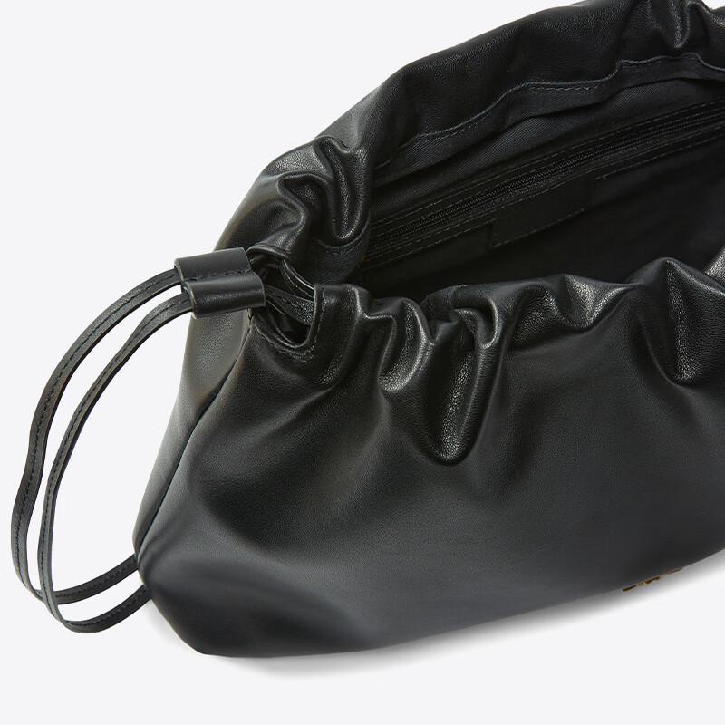 PINKO Women's Leather Drawstring Bucket Bag