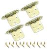 4Pcs Antique Self Closing Hinges Kitchen Cabinet Door Hinges Decorative Hardware for Bathroom Furniture Cupboard