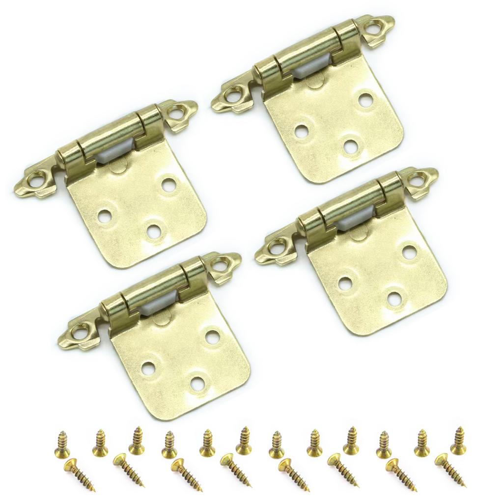 4Pcs Antique Self Closing Hinges Kitchen Cabinet Door Hinges Decorative Hardware for Bathroom Furniture Cupboard