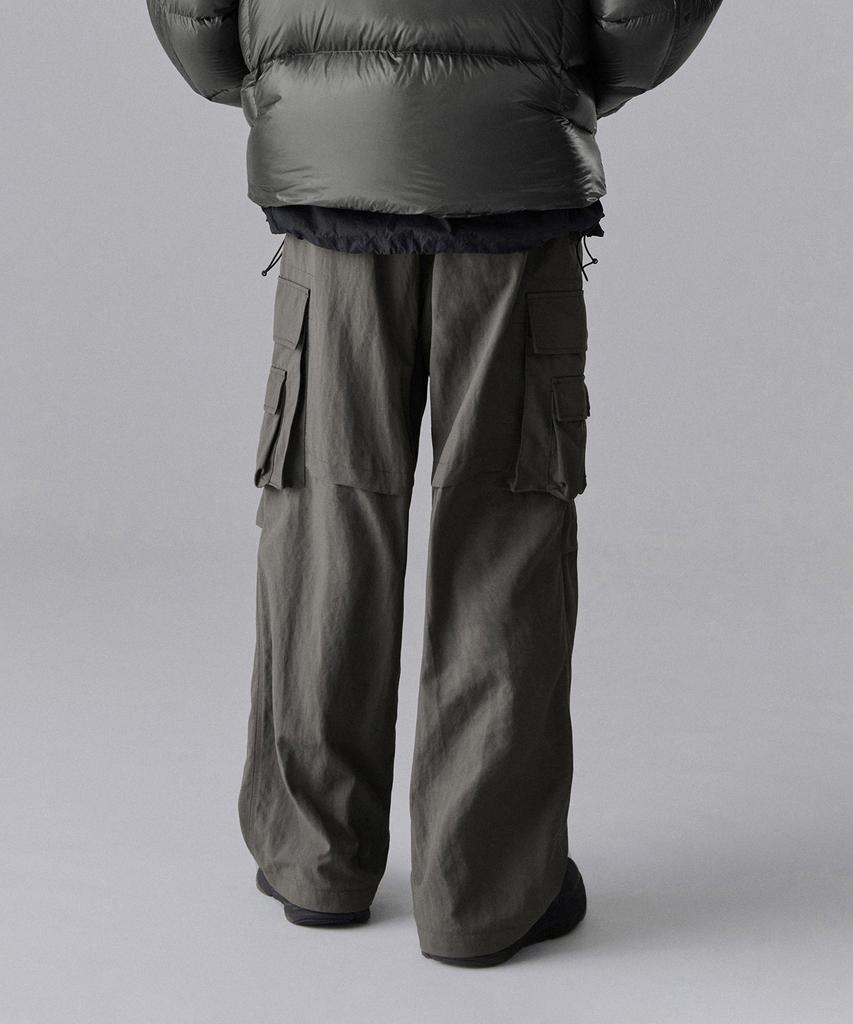 MUSINSA STANDARD [City Leisure] Belted Multi-Pocket Cargo Pants [Mud Grey]