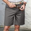 Мужские шорты средней посадки с застежкой-молнией на пуговицы, длиной до колена, с 2 боковыми карманами, легкие повседневные летние пляжные шорты