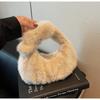 Autumn and Winter New Mao Mao Wrist Bag Fashionable and Versatile High-end Small Bag Plush Hand Bag