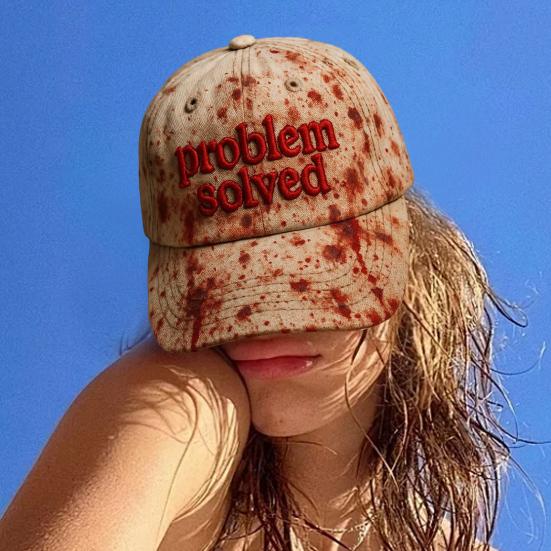 Бейсболка с принтом темного пятна крови, унисекс, защита от солнца, бейсболка с широкими полями, аксессуар для костюма на Хэллоуин