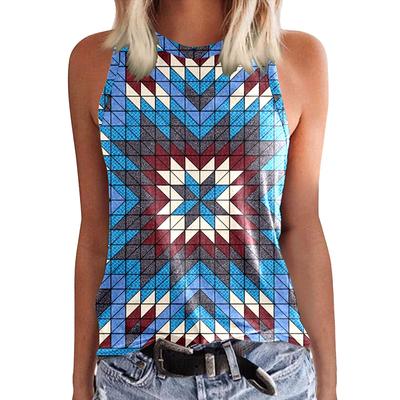 Летняя майка пэчворк с 3D-принтом «Маленькая ромашка», женская уличная одежда Y2k, топы оверсайз, жилет с открытыми плечами, без рукавов, женская майка