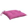 Chair Cushions 2 Pcs. Pink 40x40x7 cm Fabric