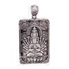 Thousand-handed Avalokitesvara Tathagata Pendant Male Blessing Amulet Trendy 925 Silver Chain Necklace For Men Guardian Buddha