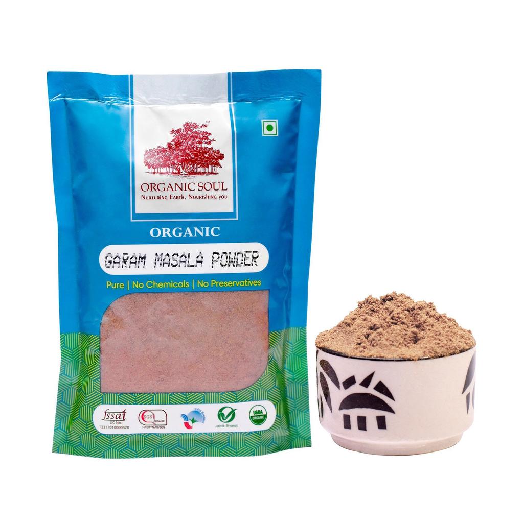 Органическая молотая Гарам Масала: универсальная приправа (100 г), Organic Garam Masala Powder,  Organic Soul