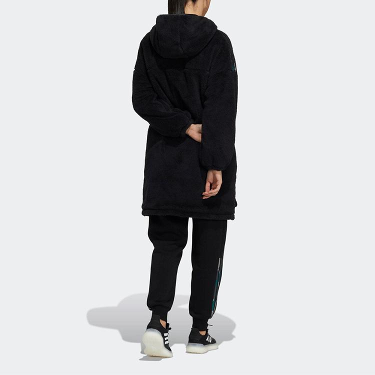 adidas Куртки Женские Черные С Капюшоном Умеренные Другие H09701