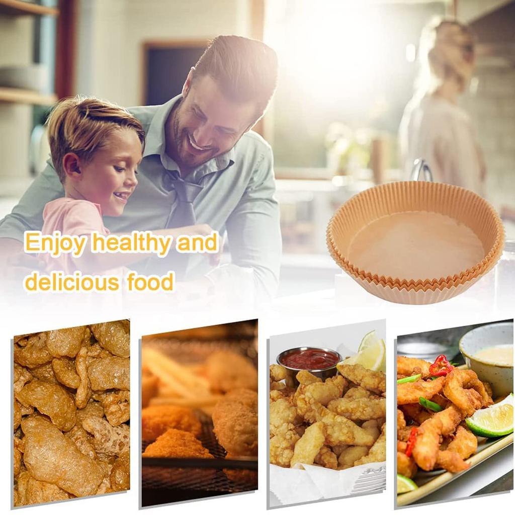 10 шт., бумажная подушечка для фритюрницы, бумага для выпечки, устойчивая к высоким температурам фритюрница