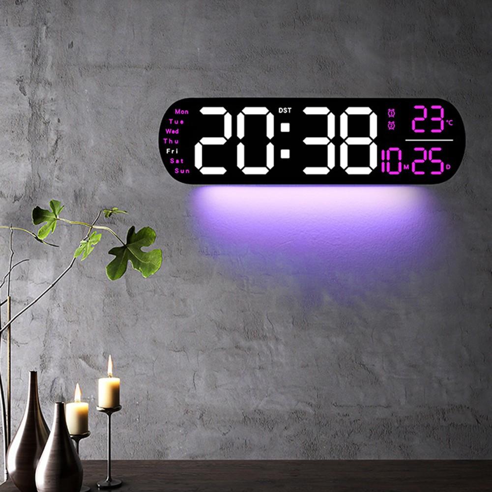 Настенные часы многофункциональные часы гостиная светодиодный цифровой будильник может время