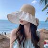 Шляпа Женская цветной клей защита от солнца солнцезащитная шляпа темперамент бант кружево пряжа шляпа-ведро сетка дышащая солнцезащитная шляпа