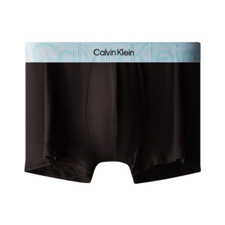 Calvin Klein Двойной гравитационный пояс с логотипом жаккардовые дышащие боксеры шорты мужские нижнее белье черный NB3319-5L8