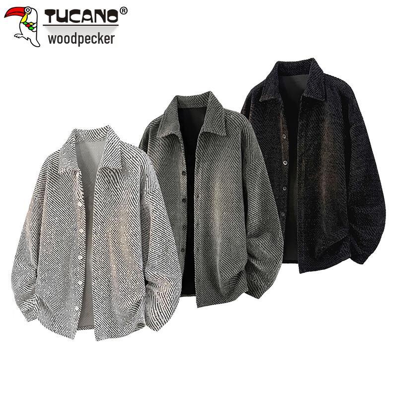 Tucano Мужской кардиган с текстурным лацканом на осень/зиму