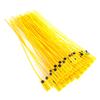 100pcs Yellow Package Transportation Truck Plastic Security Seal 40cm Label Cable Ties with Number