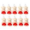 10pcs/set Plush Doll Bear Plush Keychains Toys Cartoon Mini Bear Plush Toy  Girlfriends