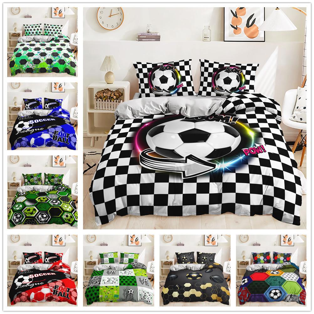 Quilt Cover Three-Piece Kit Football Sports Digital Printing Bedding