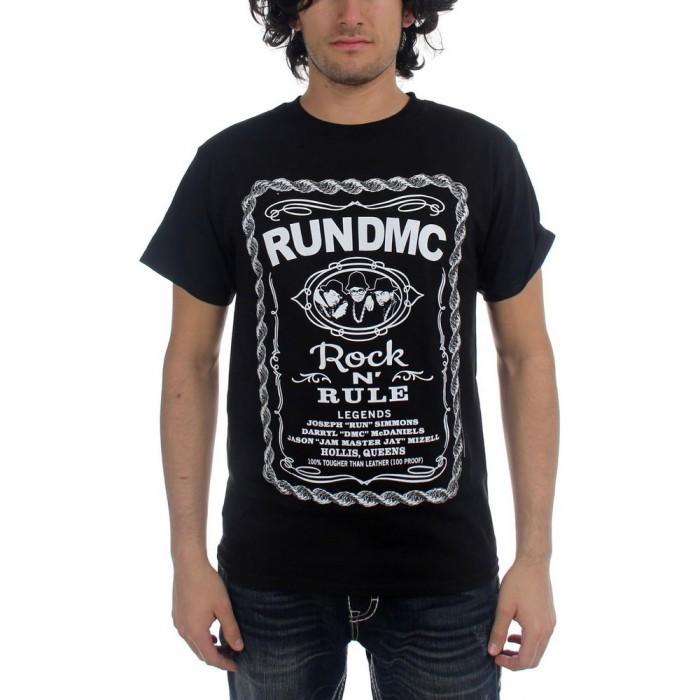 Run DMC Unisex Adult Rock N´ Rule Whiskey Label Cotton T-Shirt