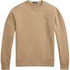 Polo Ralph Lauren Solid Color Crew Neck Straight Long Sleeve Sweatshirt Men Sweatshirt Desert-Khaki MNPOKNI16824059-250