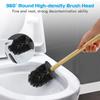 Toilet Brush Holder Floor-standing Bathroom Cleaning Brush Toilet Brush For Cleaning Storage Space Stainless Steel Clean Tools