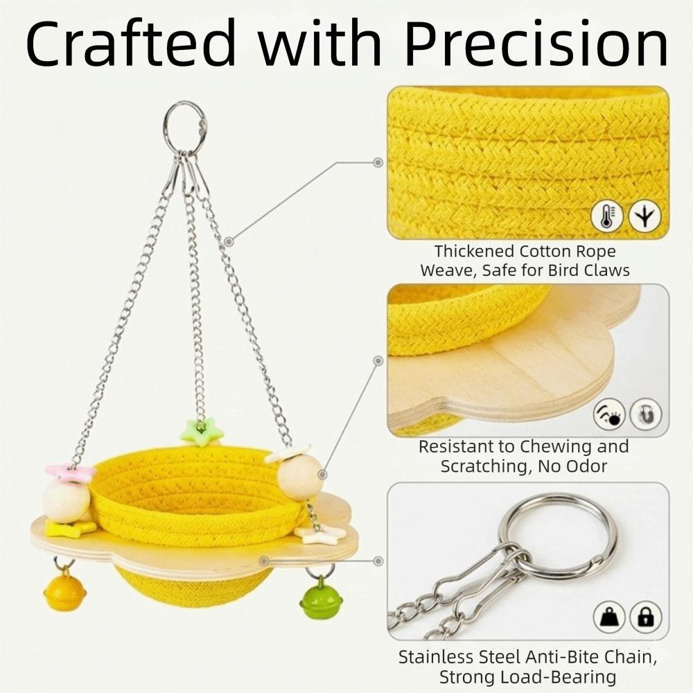 Cozy Woven Bird Nest Round Bird Sleeping Hut Multi-Purpose Hanging Bird Nest  Bird Breeding