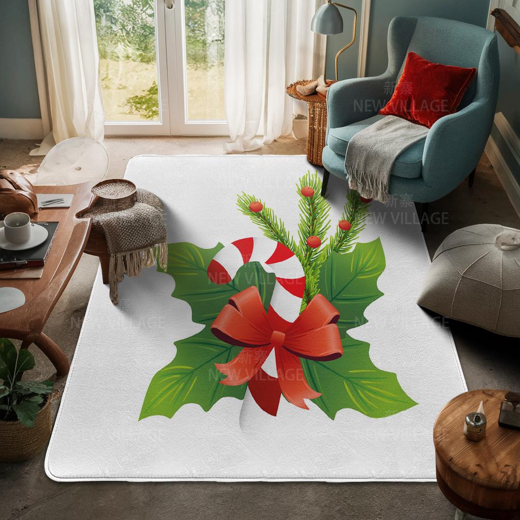 Ковер у входа в дом Домашний коврик у двери Гостиная Ванная Комната Ноги ванная комната Нескользящие коврики с водопоглощением для ванной Счастливого Рождества зима