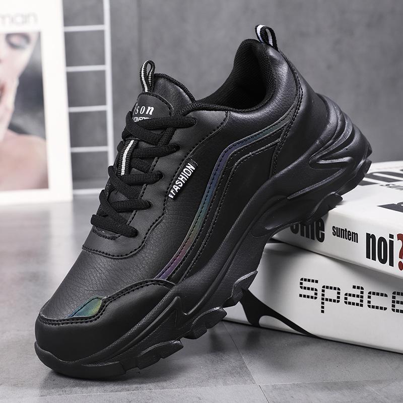 Платформенные кроссовки для женщин, осенние, в стиле инс, новые, в гонконгском стиле, универсальные, в студенческом стиле, повседневные спортивные туфли