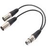 3-контактный XLR Male To Dual XLR Female Y Splitter Аудио Адаптер Кабель Для Микрофона