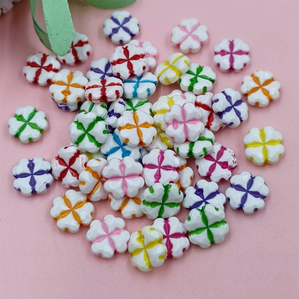 Ювелирные изделия своими руками 100 шт. бабочка шар ручной работы буква цветок бисер акриловый материал ожерелье браслет аксессуары