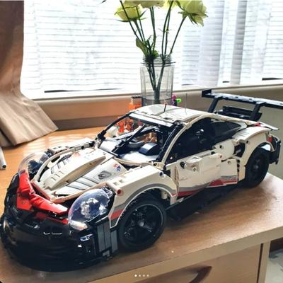 Технические характеристики автомобиля Turbo White Cool Sports 911 Bricks совместимы с RSR 42096 1580PCS Модель Строительные наборы для взрослых Подарки Игрушка для мальчиков