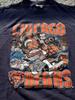 Винтажная футболка Chicago Bears, темно-синяя футболка, репринт, размеры S-5XL, унисекс